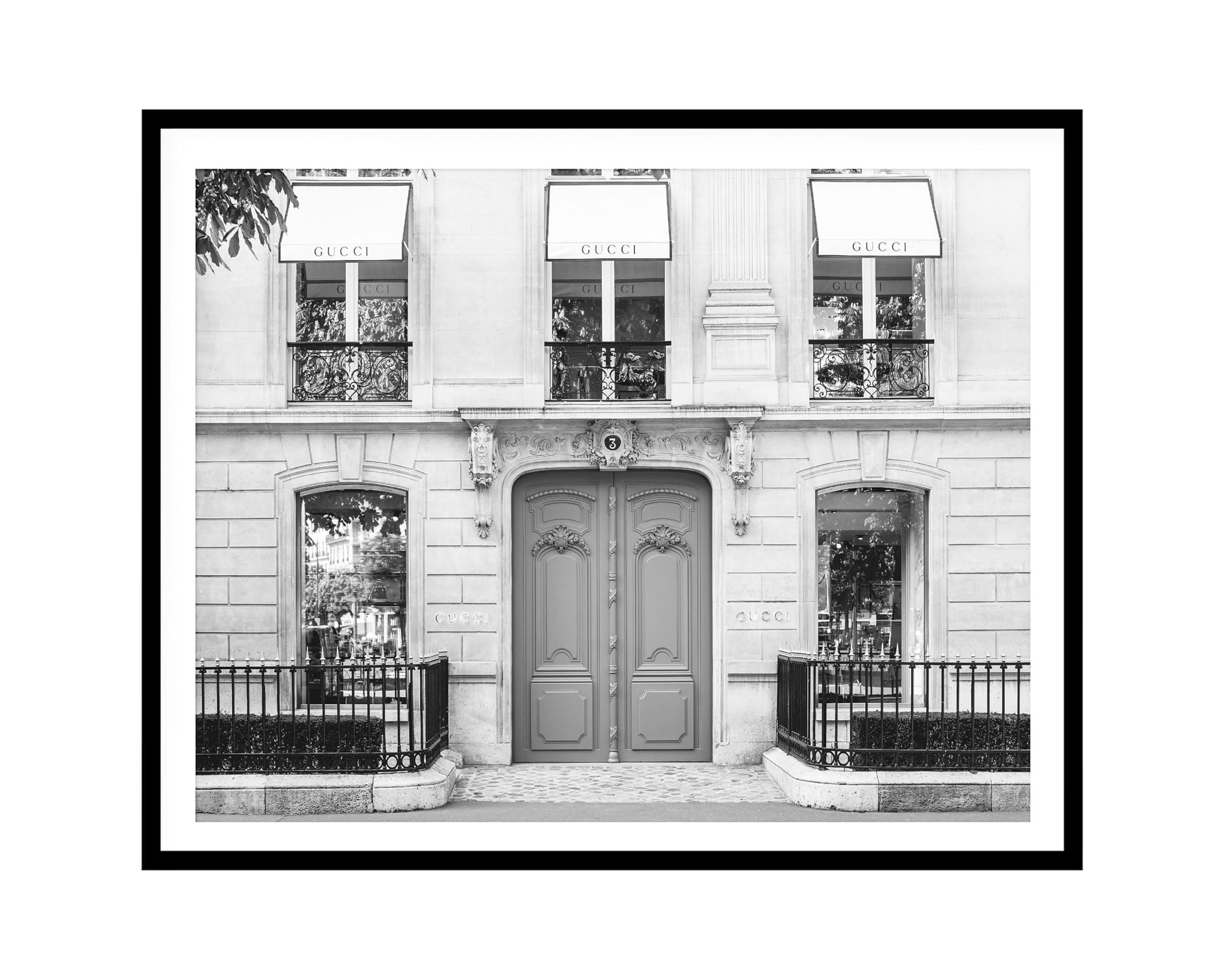 Designer Brand Poster Luxury Couture Storefront Print Paris Fashion