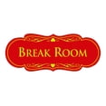 thumbnail image 1 of Designer Break Room Sign(Red/Yellow) - Large, 1 of 6