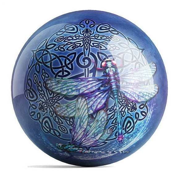 Designer Brigid Ashwood Celtic Dragonfly 10lb Undrilled Bowling Ball