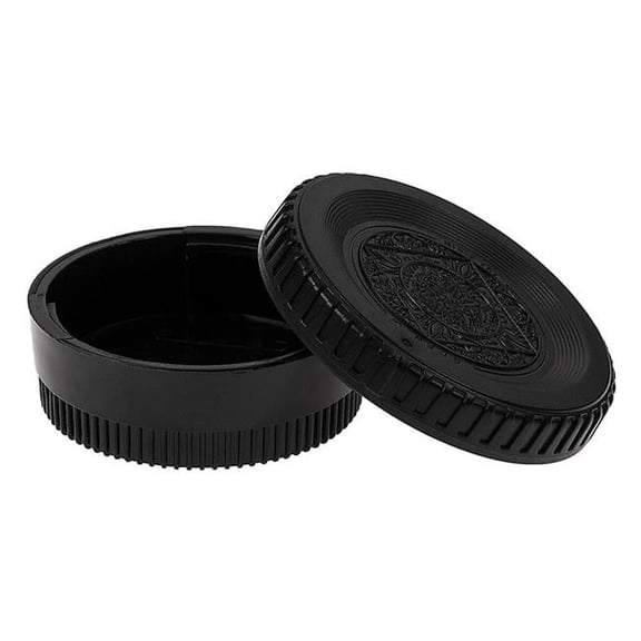 Designer Camera Body & Rear Lens Cap for Nikon & Nikkor F Cameras & Lenses, Black