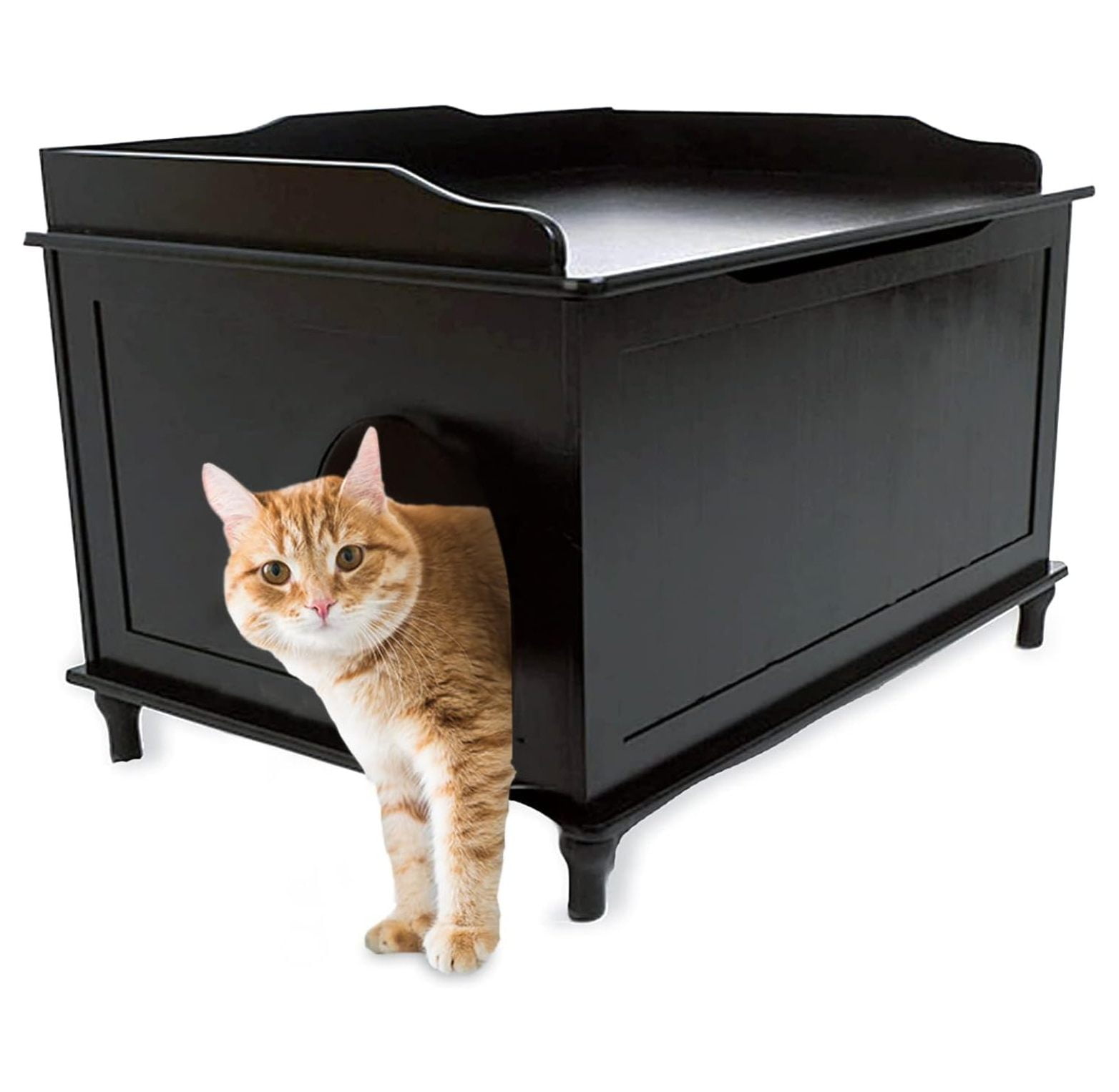 Designer Catbox Cat Litter Box Enclosure, Hidden, DogProof Pet