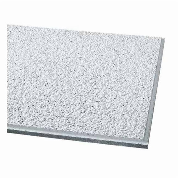 Designer Ceiling Tile, 24 in W x 24 in L, Angled Tegular, 15/16 in Grid Size, 16 PK 737C