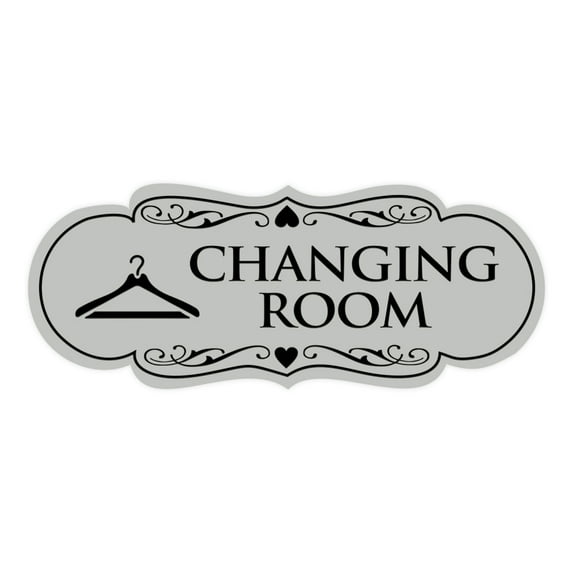 Designer Changing Room Sign (Lt Gray) - Medium