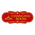 thumbnail image 1 of Designer Changing Room Sign (Red/Yellow) - Small, 1 of 1