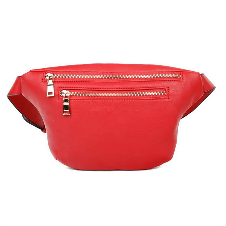 Designer Chic Waist Bag Red