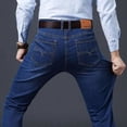 thumbnail image 1 of Designer Clothes Men Autumn Korean Fashion Men Elastic Stretch Tight Fit Versatile Youth Slim Male Skinny Jeans Pants Trousers, 1 of 7