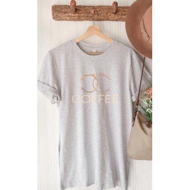 Designer Coffee Stain Coffee Graphic Tee T-Shirt