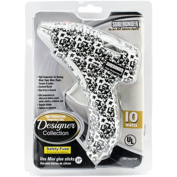 Designer Collection High-Temp Mini Glue Gun-Vintage Black