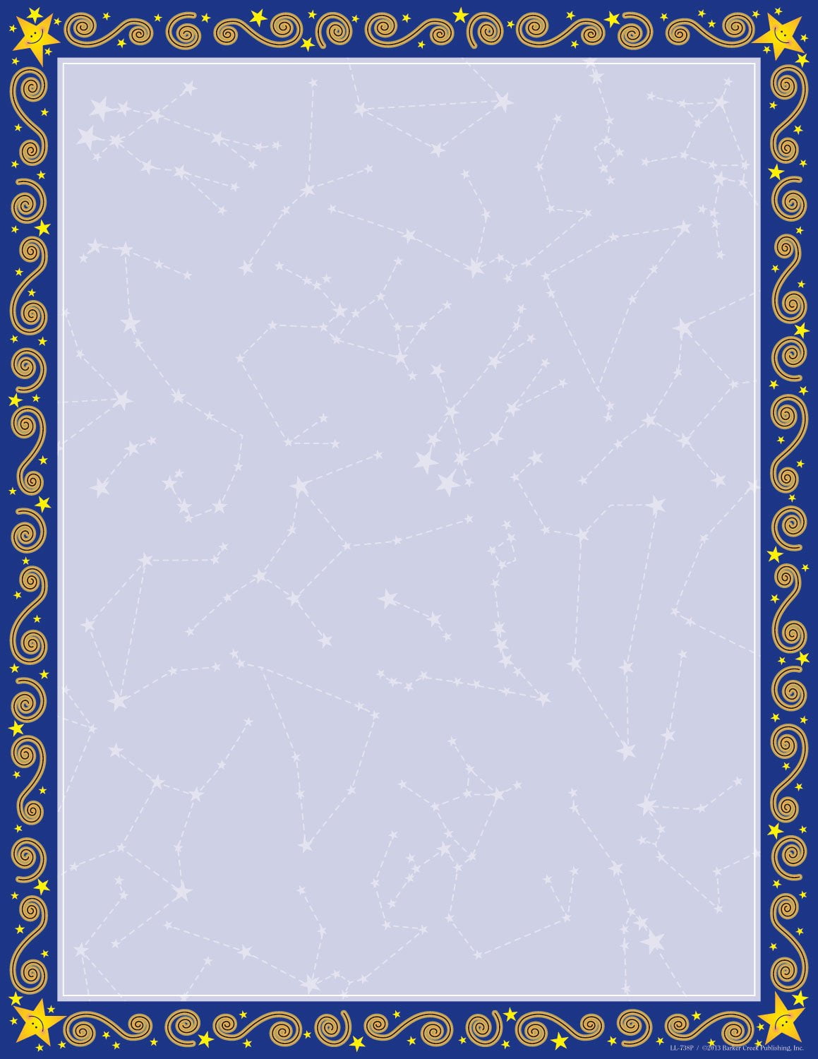 Designer Computer Paper, Reach For The Stars, 8.5O x11O, Decorative