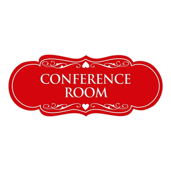 Designer Conference Room Sign(Red) - Large