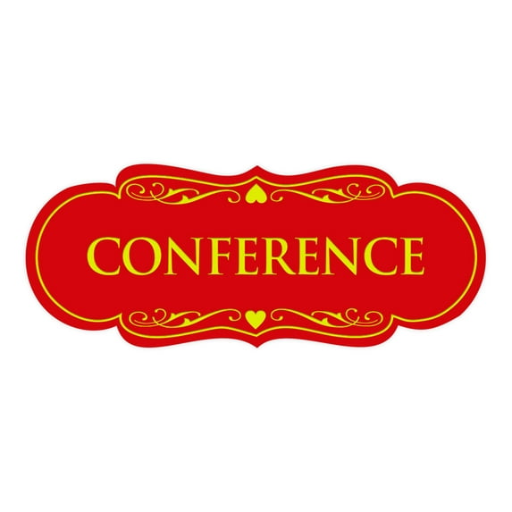 Designer Conference Sign(Red/Yellow) - Large