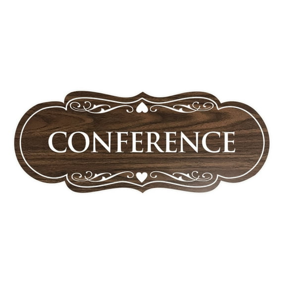 Designer Conference Sign(Walnut) - Medium