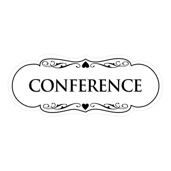 Designer Conference Sign(White) - Large