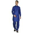 thumbnail image 1 of Designer Cotton Linen Pathani Suit Salwar Set, 1 of 4