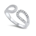 thumbnail image 1 of Designer Cubic Zirconia Ring Sterling Silver 925, 1 of 3