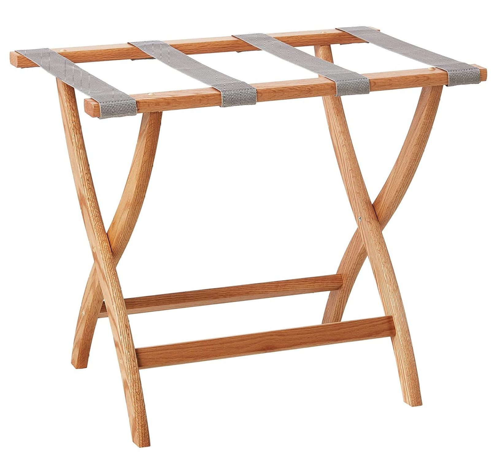 Designer Curve Leg Luggage Rack, Light Oak - Walmart.com