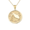 thumbnail image 1 of Designer Diamond Aquarius Constellation Pendant Necklace in Yellow Gold - 10K, Pendant with 20" chain, 1 of 1