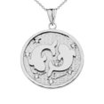 thumbnail image 1 of Designer Diamond Pisces Constellation Pendant Necklace in White Gold - Gold Purity:: 14K, Pendant / Necklace option: Pendant with 20" chain, 1 of 1
