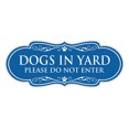 thumbnail image 1 of Designer Dogs In Yard Please Do Not Enter Sign (Blue) - Large, 1 of 5