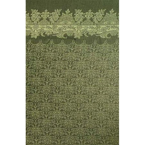 Designer Double Border 82" x 60" 100% Wool Skirt Fabric Panel M522.08