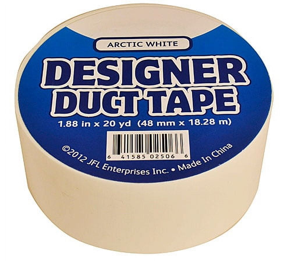 Designer Duct Tape 2506 Arctic White Duct Tape, Pack of 5