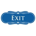 thumbnail image 1 of Designer EXIT Sign - Blue - Large, 1 of 6