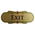 thumbnail image 1 of Designer EXIT Sign - Brushed Gold - Large 3.5 x 9", 1 of 6