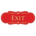 thumbnail image 1 of Designer EXIT Sign - Red / Gold - Medium, 1 of 6