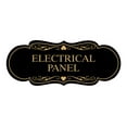 thumbnail image 1 of Designer Electrical Panel Sign(Black Gold) - Large, 1 of 6