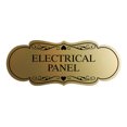 thumbnail image 1 of Designer Electrical Panel Sign(Brushed Gold) - Large, 1 of 6