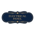 thumbnail image 1 of Designer Electrical Panel Sign(Navy Blue/Gold) - Medium, 1 of 6