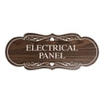 thumbnail image 1 of Designer Electrical Panel Sign(Walnut) - Large, 1 of 6