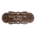 thumbnail image 1 of Designer Electrical Panel Sign(Walnut) - Medium, 1 of 6
