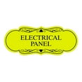 thumbnail image 1 of Designer Electrical Panel Sign(Yellow / Black) - Small, 1 of 6