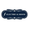 thumbnail image 1 of Designer Electrical Room (Lightning) Sign (Navy Blue / White) - Medium, 1 of 5