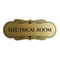 thumbnail image 1 of Designer Electrical Room Sign(Brushed Gold) - Small, 1 of 6
