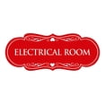 thumbnail image 1 of Designer Electrical Room Sign(Red) - Small, 1 of 6