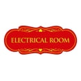 thumbnail image 1 of Designer Electrical Room Sign(Red/Yellow) - Small, 1 of 6