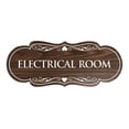 thumbnail image 1 of Designer Electrical Room Sign(Walnut) - Small, 1 of 6