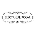 thumbnail image 1 of Designer Electrical Room Sign(White) - Large, 1 of 6