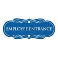 thumbnail image 1 of Designer Employee Entrance Sign(Blue) - Large, 1 of 6