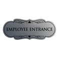 thumbnail image 1 of Designer Employee Entrance Sign(Brushed Silver) - Large, 1 of 6