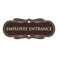 thumbnail image 1 of Designer Employee Entrance Sign(Dark Brown) - Small, 1 of 6