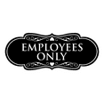 thumbnail image 1 of Designer Employees Only Sign(Black) - Large, 1 of 6