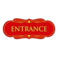thumbnail image 1 of Designer Entrance Sign(Red/Yellow) - Large, 1 of 6