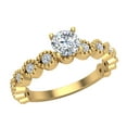 thumbnail image 1 of Designer Evil Eye Round Brilliant Diamond Rings 14K Gold 0.65 CT TW (G,SI1), 1 of 5