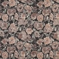 thumbnail image 1 of Designer Fabrics  54 in. Wide Grey- Off White- Beige And Rose- Flower Patterned Upholstery Fabric, 1 of 1