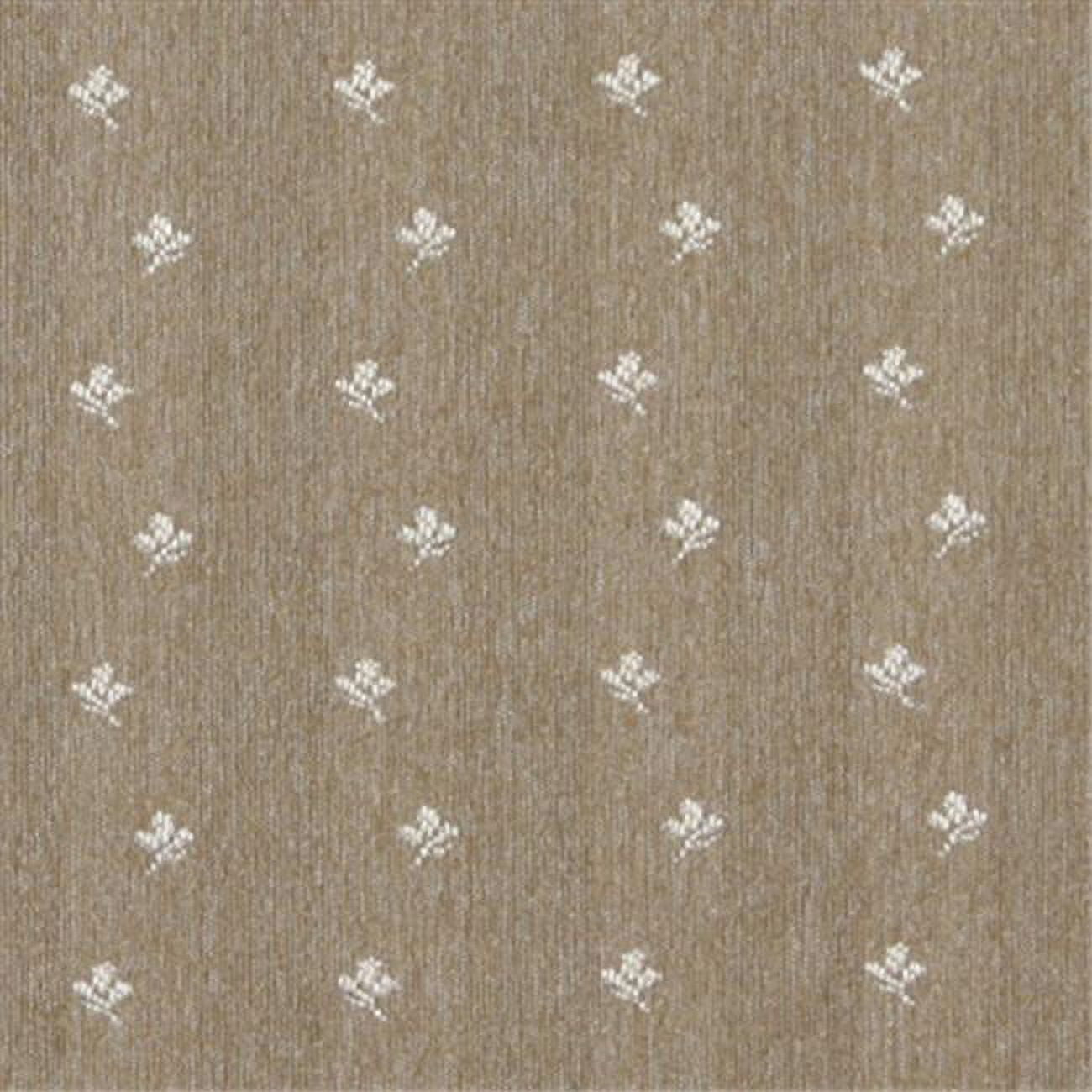 Designer Fabrics 54 in. Wide Light Brown And Ivory- Mini Flowers Country Style Upholstery Fabric ...