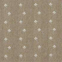 Designer Fabrics 54 in. Wide Light Brown And Ivory- Mini Flowers Country Style Upholstery Fabric