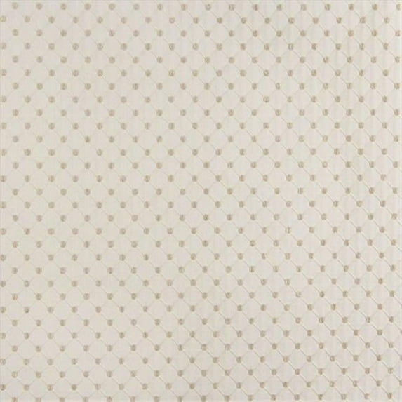 Designer Fabrics 54 in. Wide Off White- Diamond Jacquard Woven Upholstery Fabric